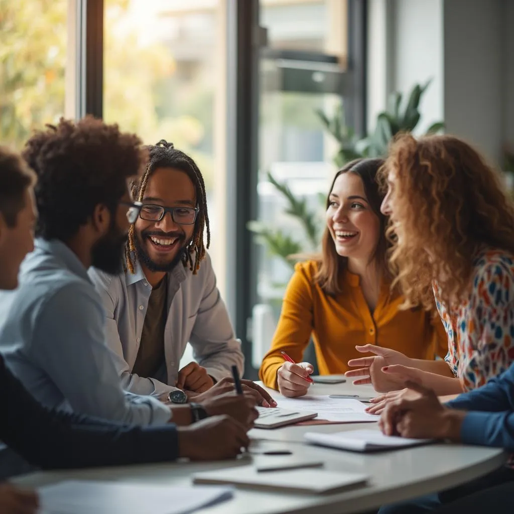 Séance de coaching en groupe