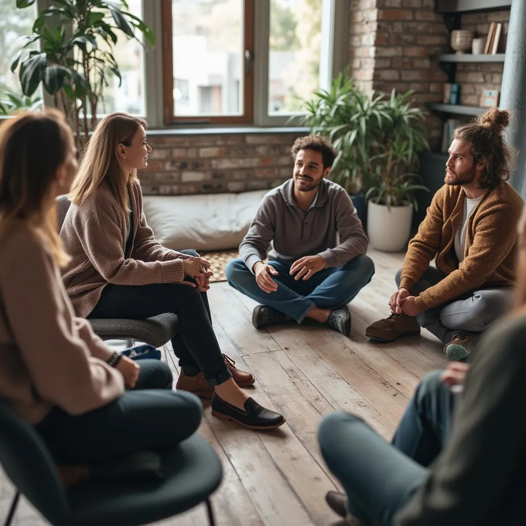 Séance de coaching de groupe